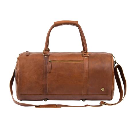 brown fake leather duffle bag|vintage brown leather duffle bag.